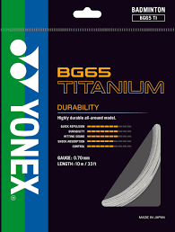 YONEX BG-65 TITANIUM STRINGS