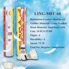 LING MEI 60 PLUS FEATHER SHUTTLE COCK
