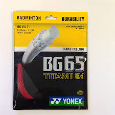 YONEX BG-65 TITANIUM STRINGS