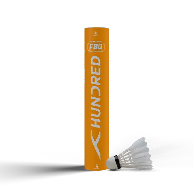 HUNDRED F80-BWF APPROVED FEATHER SHUTTLE COCK