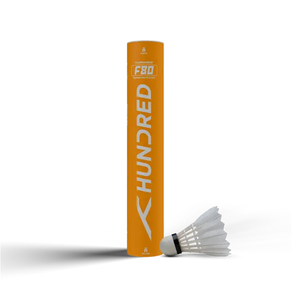 HUNDRED F80-BWF APPROVED FEATHER SHUTTLE COCK