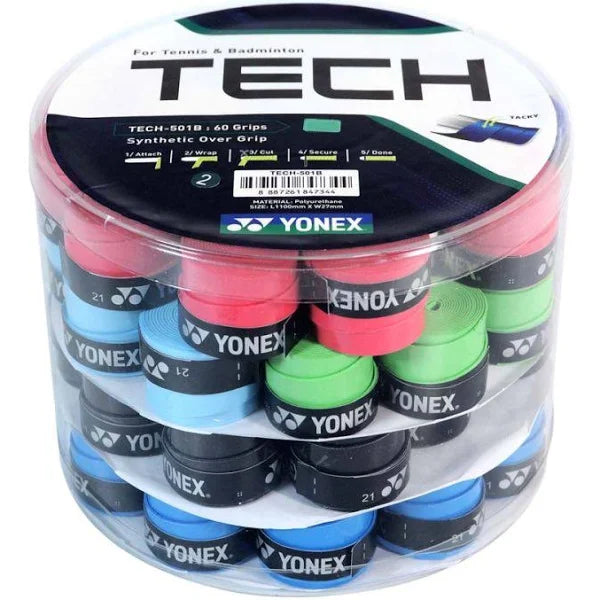 ETEC 501B Synthetic Badminton Overgrip Pack of 60